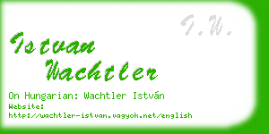 istvan wachtler business card