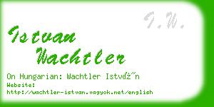 istvan wachtler business card